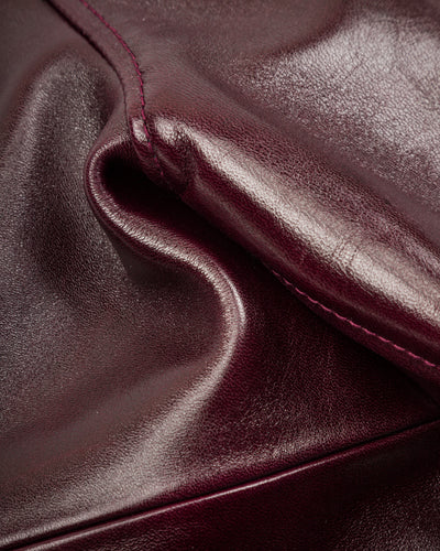 Y'2 Leather Aniline Horse Cossack Jacket (LB-143) - Cherry - Standard & Strange