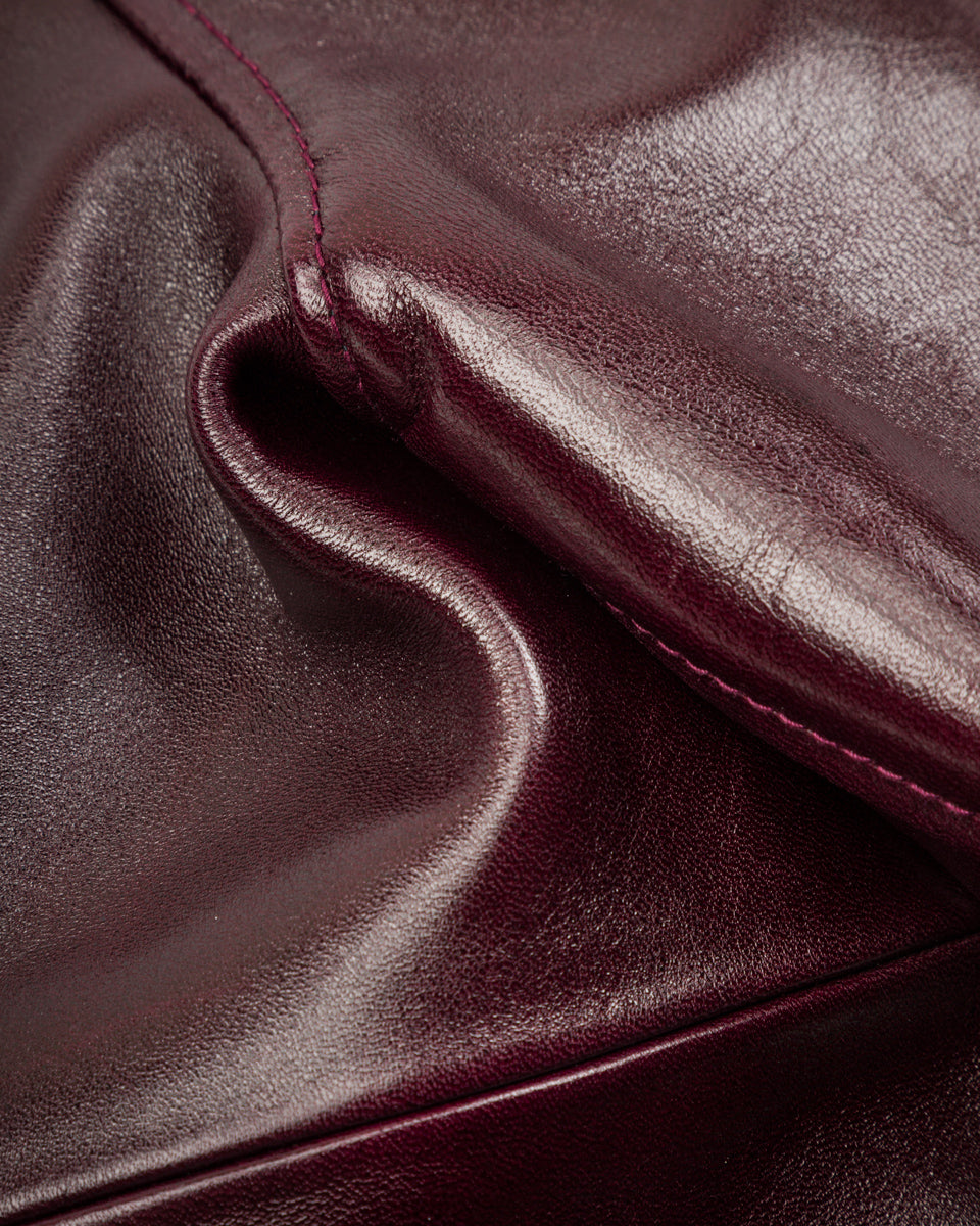 Y'2 Leather Aniline Horse Cossack Jacket (LB-143) - Cherry - Standard & Strange