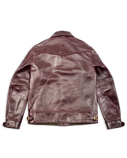 Y'2 Leather Aniline Horse Cossack Jacket (LB-143) - Cherry - Standard & Strange