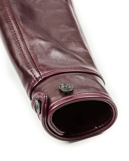 Y'2 Leather Aniline Horse Cossack Jacket (LB-143) - Cherry - Standard & Strange