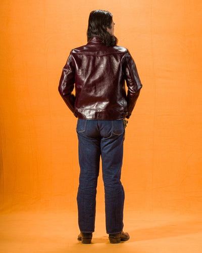 Y'2 Leather Aniline Horse Cossack Jacket (LB-143) - Cherry - Standard & Strange