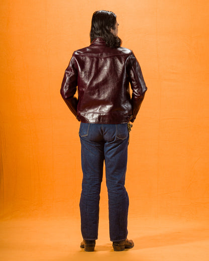 Y'2 Leather Aniline Horse Cossack Jacket (LB-143) - Cherry - Standard & Strange