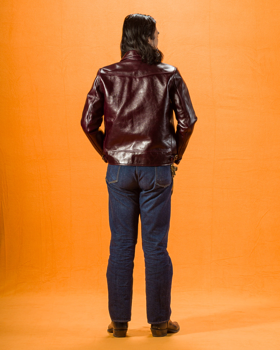 Y'2 Leather Aniline Horse Cossack Jacket (LB-143) - Cherry - Standard & Strange