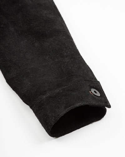 Y'2 Leather Horse Roughout WWII Type Jean Jacket (HSB-140-T) - Black - Standard & Strange