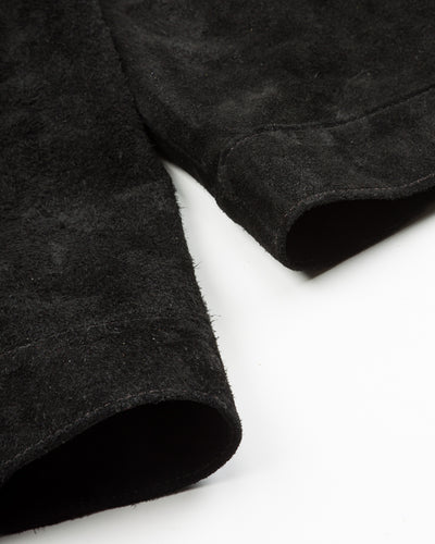 Y'2 Leather Horse Roughout WWII Type Jean Jacket (HSB-140-T) - Black - Standard & Strange