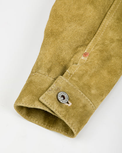 Y'2 Leather Horse Roughout WWII Type Jean Jacket (HSB-140-T) - Khaki - Standard & Strange