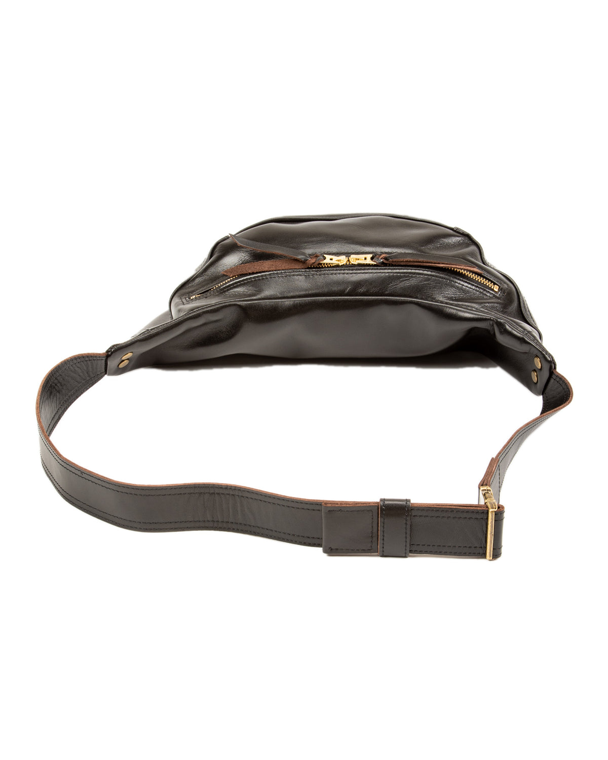 Horsehide Waist Bag - Black (BG-09)