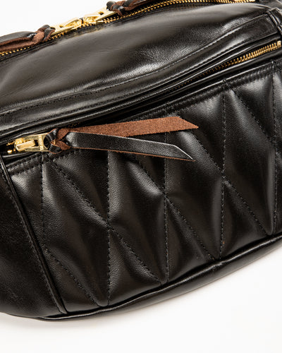Horsehide Waist Bag - Black (BG-09)