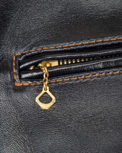 Y'2 Leather Indigo Dyed Horsehide Single Riders Jacket (IR-42) - Standard & Strange