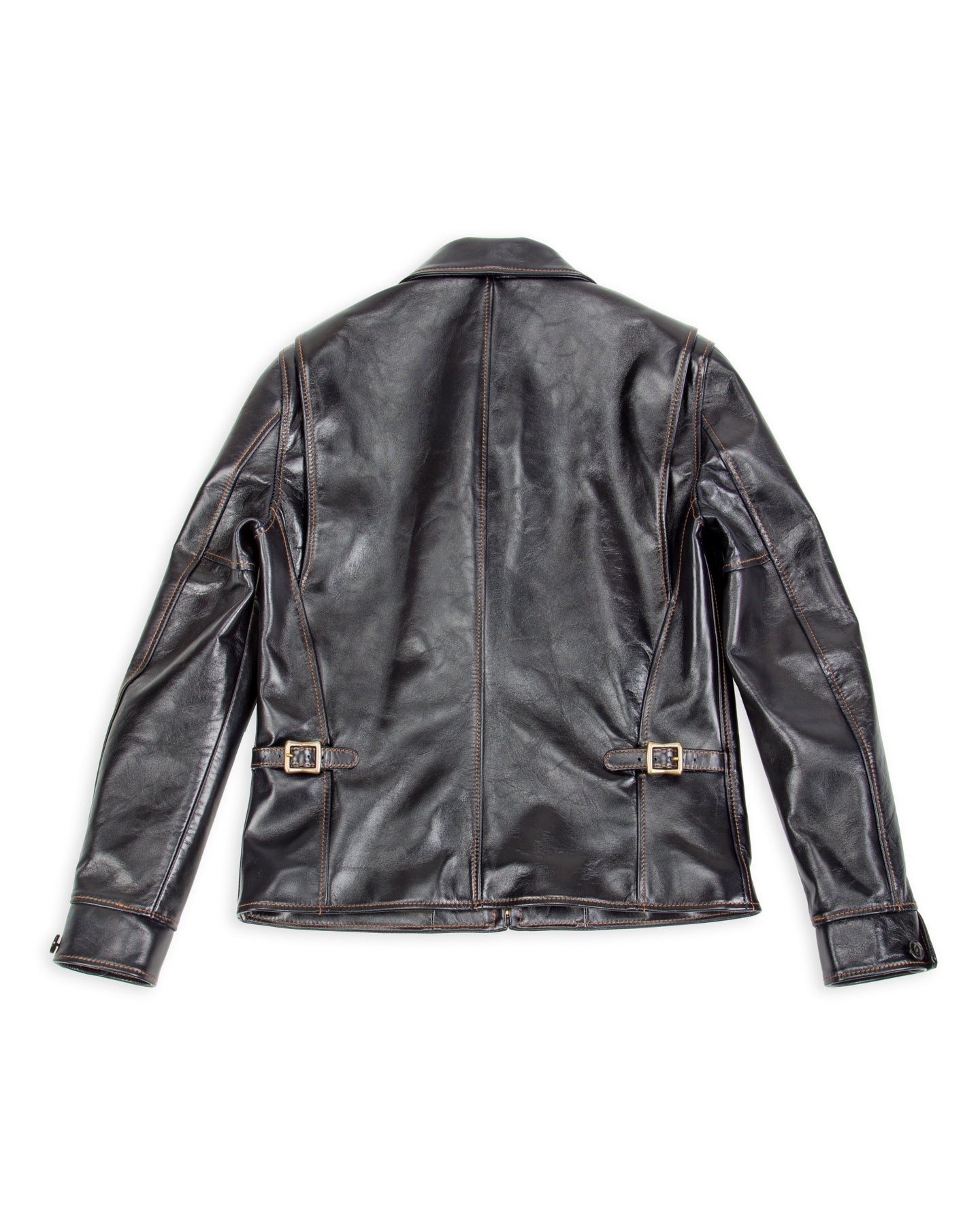 Y'2 Leather Indigo Dyed Horsehide Single Riders Jacket (IR-42) - Standard & Strange