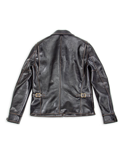 Y'2 Leather Indigo Dyed Horsehide Single Riders Jacket (IR-42) - Standard & Strange