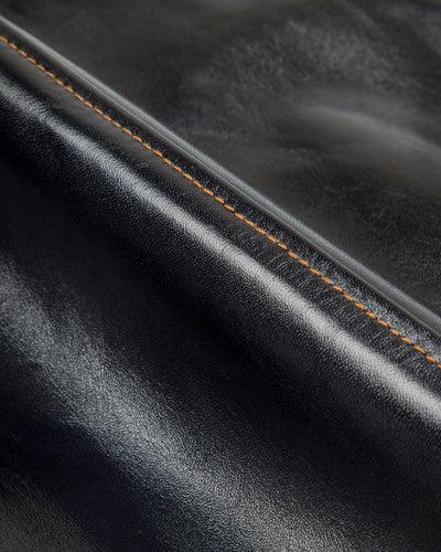 Y'2 Leather Indigo Dyed Horsehide Single Riders Jacket (IR-42) - Standard & Strange