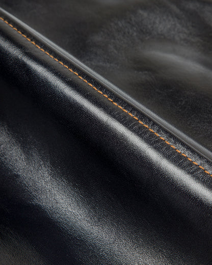 Y'2 Leather Indigo Dyed Horsehide Single Riders Jacket (IR-42) - Standard & Strange