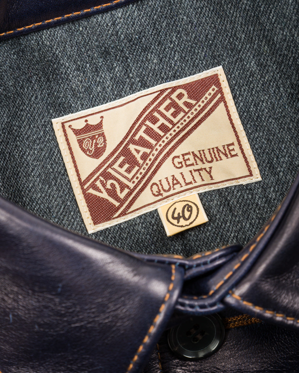 Y'2 Leather Indigo Horse Car Coat (IC-77) - Standard & Strange