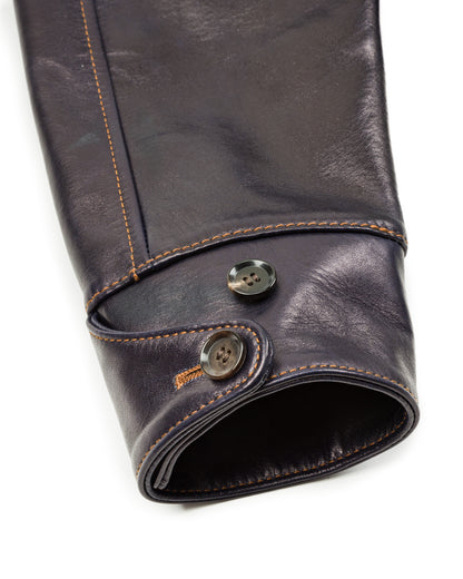 Y'2 Leather Indigo Horse Car Coat (IC-77) - Standard & Strange