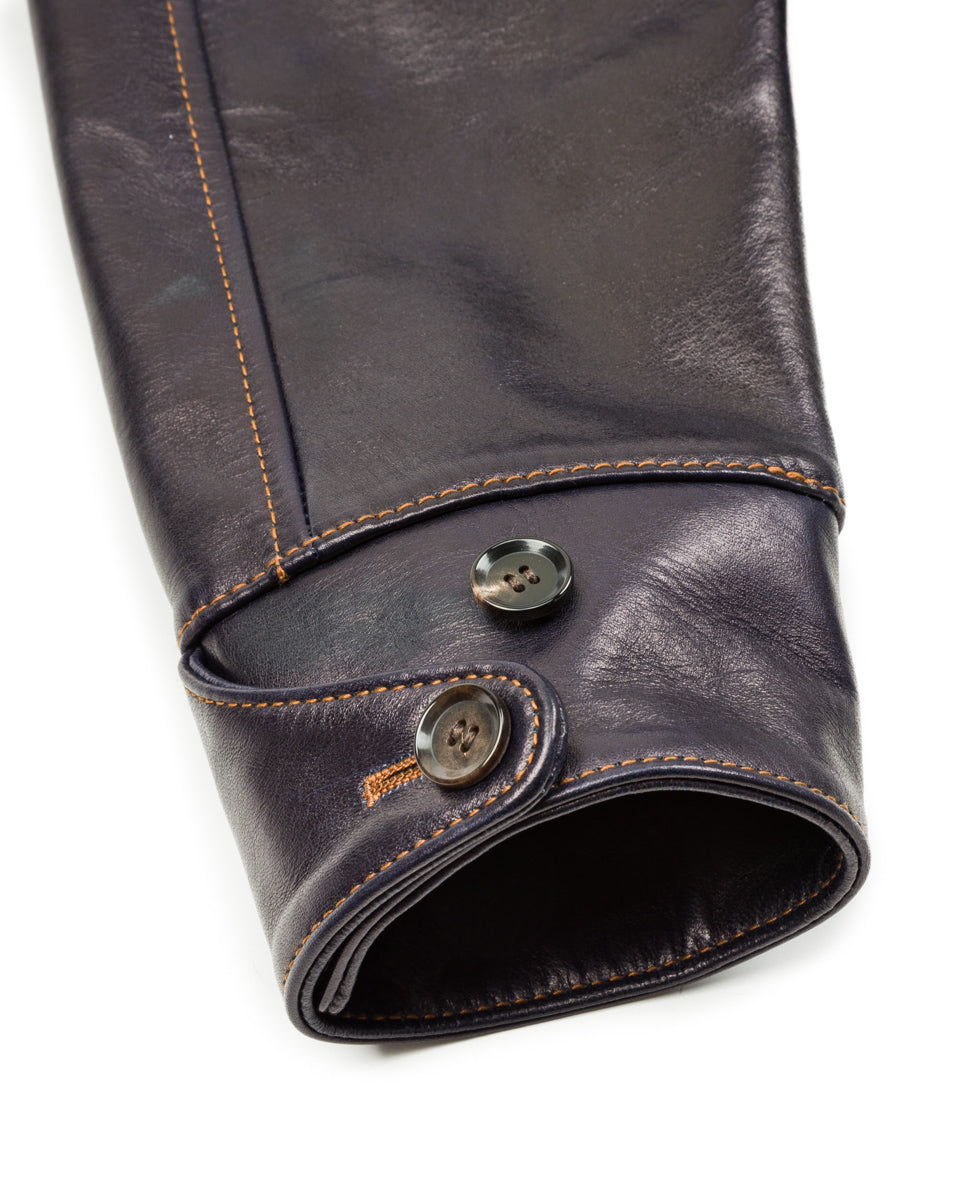 Y'2 Leather Indigo Horse Car Coat (IC-77) - Standard & Strange