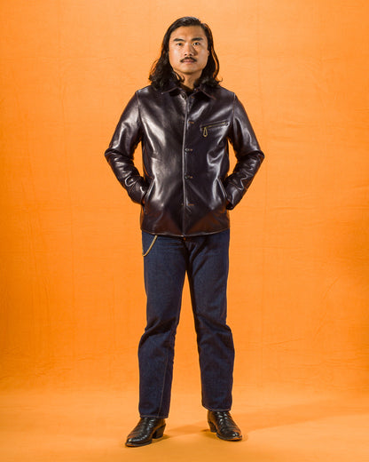 Y'2 Leather Indigo Horse Car Coat (IC-77) - Standard & Strange