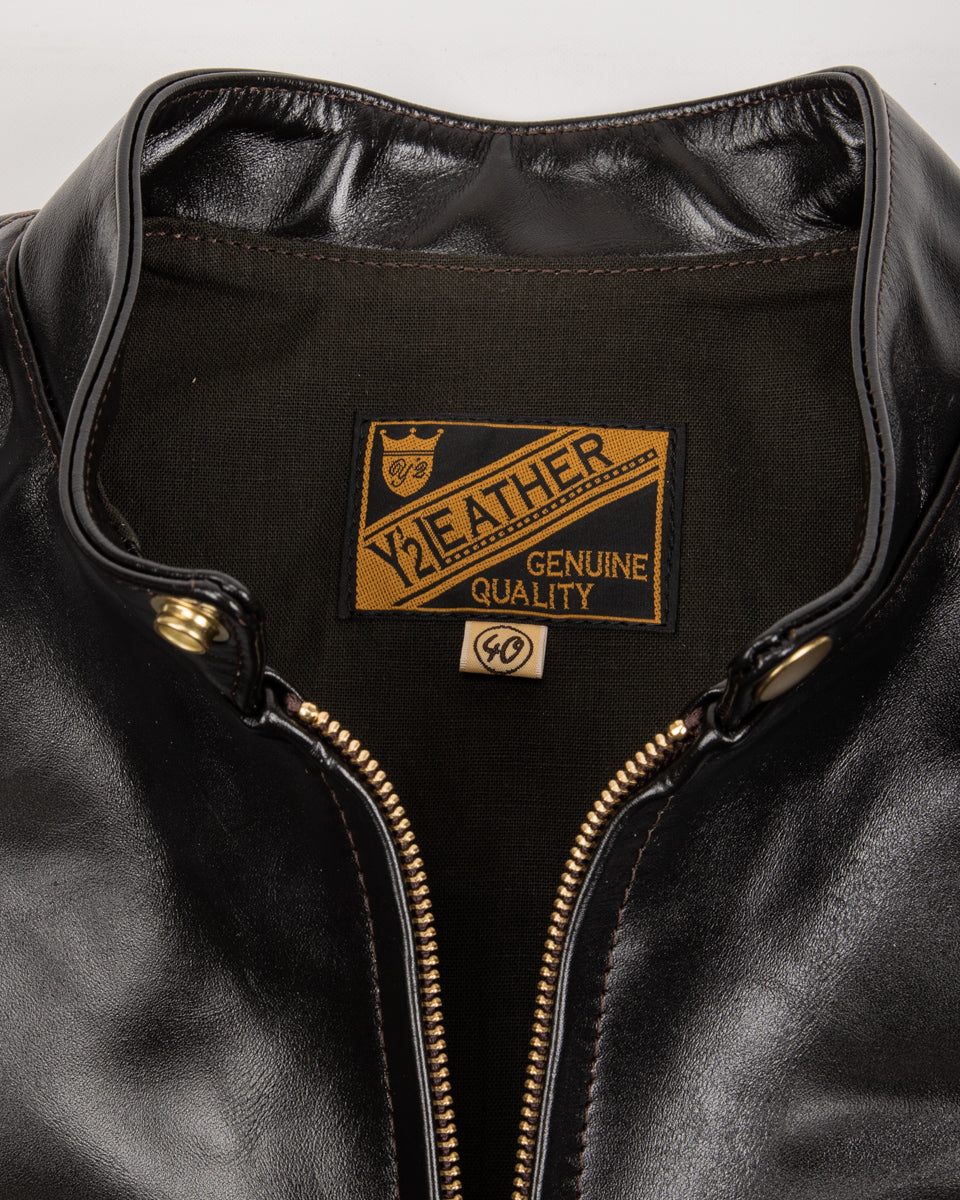 Y'2 Leather Lightweight Vintage Horsehide Single Riders Jacket