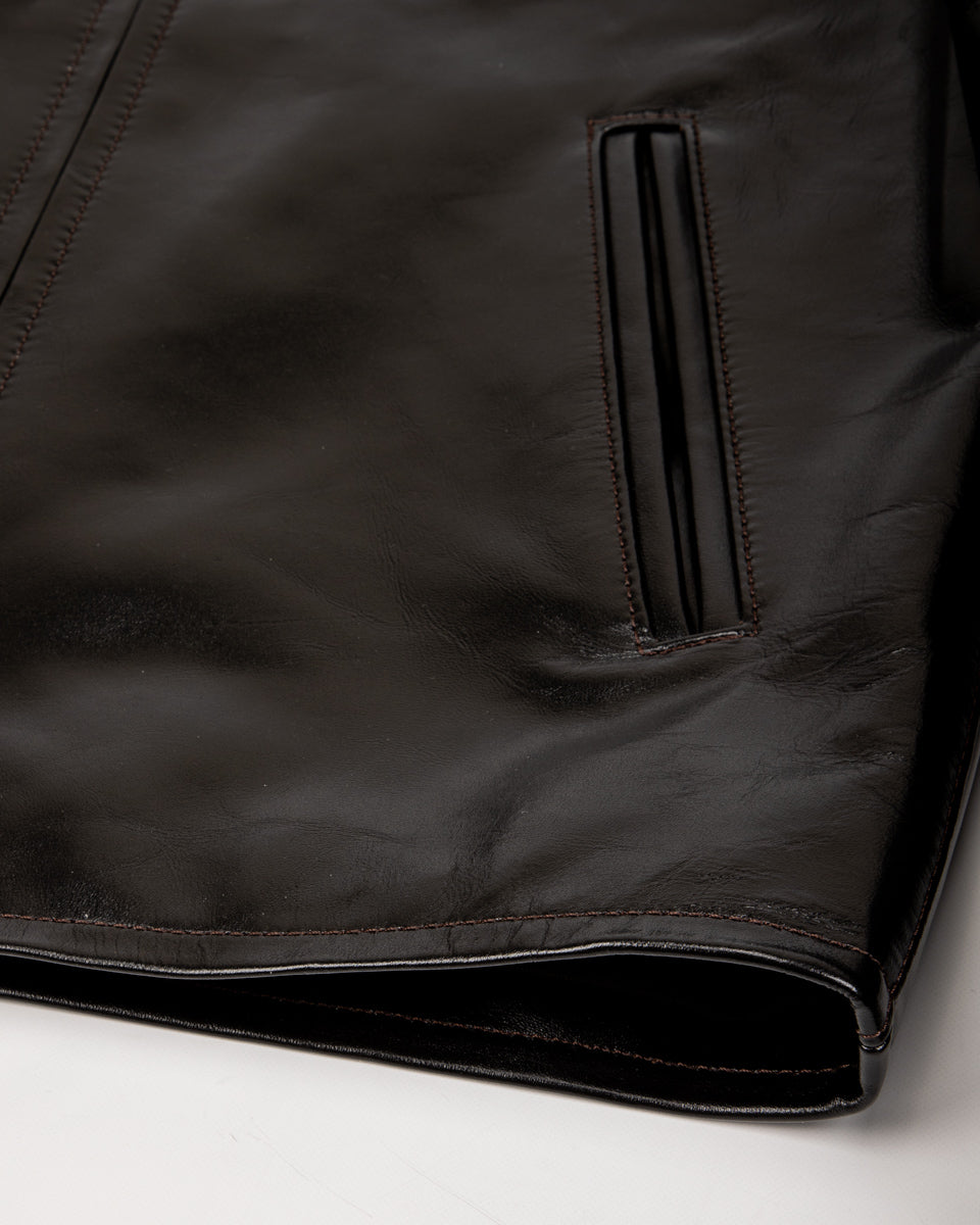 Y'2 Leather Lightweight Vintage Horsehide Single Riders Jacket