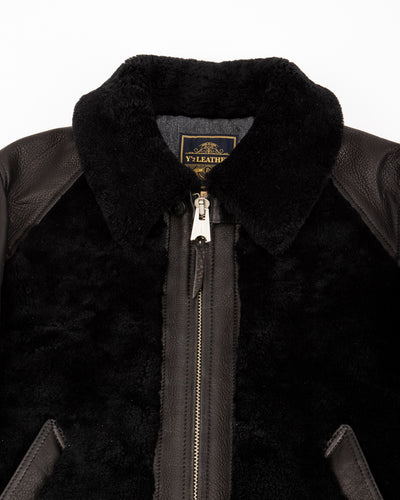 Y'2 Leather Limited Deerskin Grizzly Jacket (Y2-10-SP) - Black - Standard & Strange