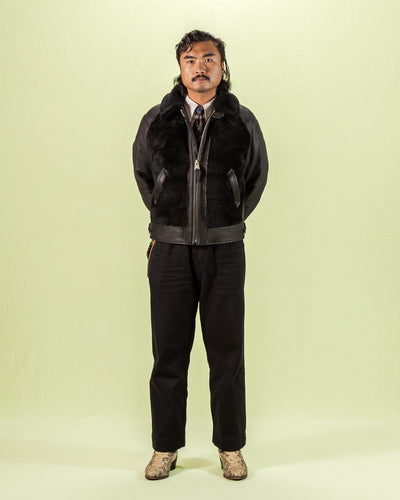 Y'2 Leather Limited Deerskin Grizzly Jacket (Y2-10-SP) - Black - Standard & Strange