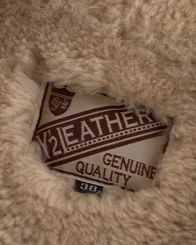 Y'2 Leather Merino Mouton D-Pocket Double Rider Jacket (CM-55) - Black - Standard & Strange