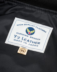 Y'2 Leather [Pre-Order] S&S x Y'2 Low Altitude MA-1 Jacket - Black Sheep Leather - Standard & Strange