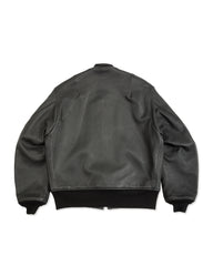 Y'2 Leather [Pre-Order] S&S x Y'2 Low Altitude MA-1 Jacket - Black Sheep Leather - Standard & Strange