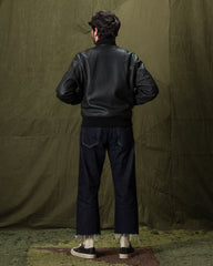 Y'2 Leather [Pre-Order] S&S x Y'2 Low Altitude MA-1 Jacket - Black Sheep Leather - Standard & Strange