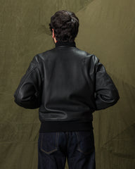 Y'2 Leather [Pre-Order] S&S x Y'2 Low Altitude MA-1 Jacket - Black Sheep Leather - Standard & Strange