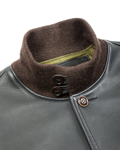 Y'2 Leather Sheepskin Type A-1 - Black - Standard & Strange