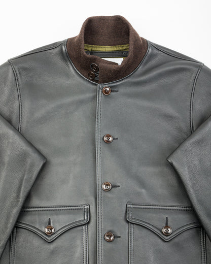 Y'2 Leather Sheepskin Type A-1 - Black - Standard & Strange