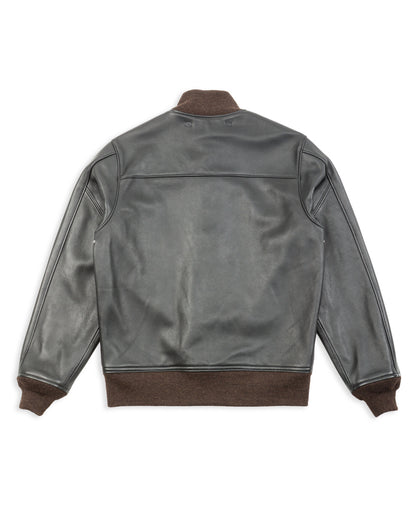 Y'2 Leather Sheepskin Type A-1 - Black - Standard & Strange