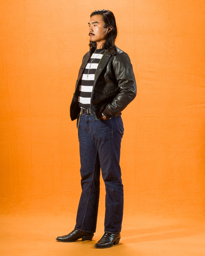 Y'2 Leather Sheepskin Type A-1 - Black - Standard & Strange