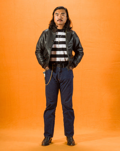 Y'2 Leather Sheepskin Type A-1 - Black - Standard & Strange