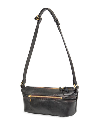 Y'2 Leather Shoulder Bag - Black Horse (BG-02) - Standard & Strange