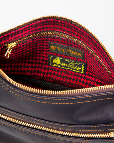 Y'2 Leather Shoulder Bag - Indigo Horse (BG-02) - Standard & Strange