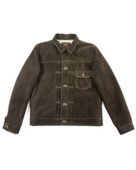 Y'2 Leather Steer Suede 1st Type Jacket - 25th Anniversary Limited - Olive (TB-140-25SP) - Standard & Strange