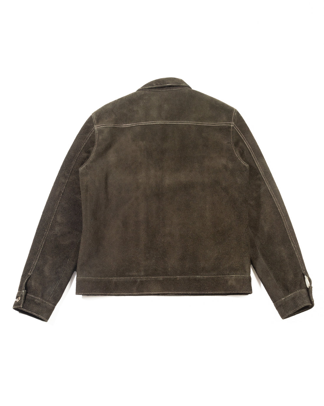 Y'2 Leather Steer Suede 1st Type Jacket - 25th Anniversary Limited - Olive (TB-140-25SP) - Standard & Strange