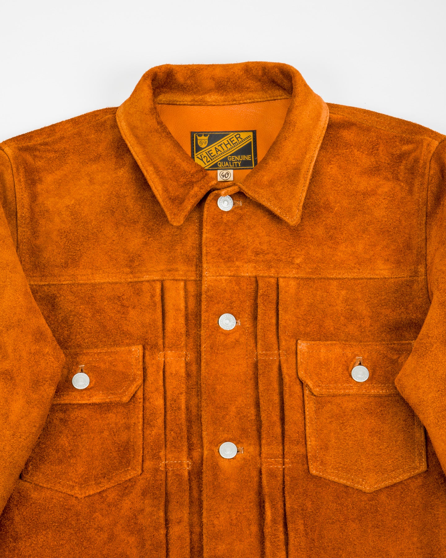 Y'2 Leather Steer Suede 2nd Type Jean Jacket - Camel (TB-141) - Standard & Strange