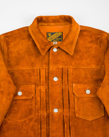 Y'2 Leather Steer Suede 2nd Type Jean Jacket - Camel (TB-141) - Standard & Strange