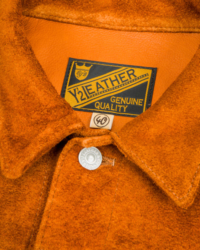 Y'2 Leather Steer Suede 2nd Type Jean Jacket - Camel (TB-141) - Standard & Strange