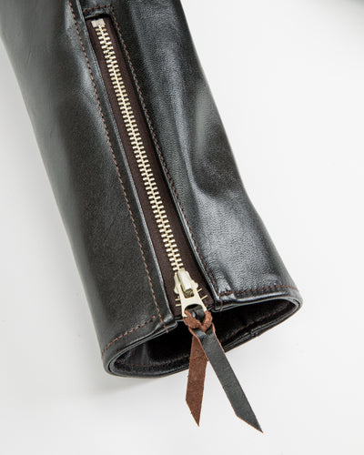 Y'2 Leather Vintage Horse D-Pocket Double Riders Jacket (HR-55) - Black - Standard & Strange