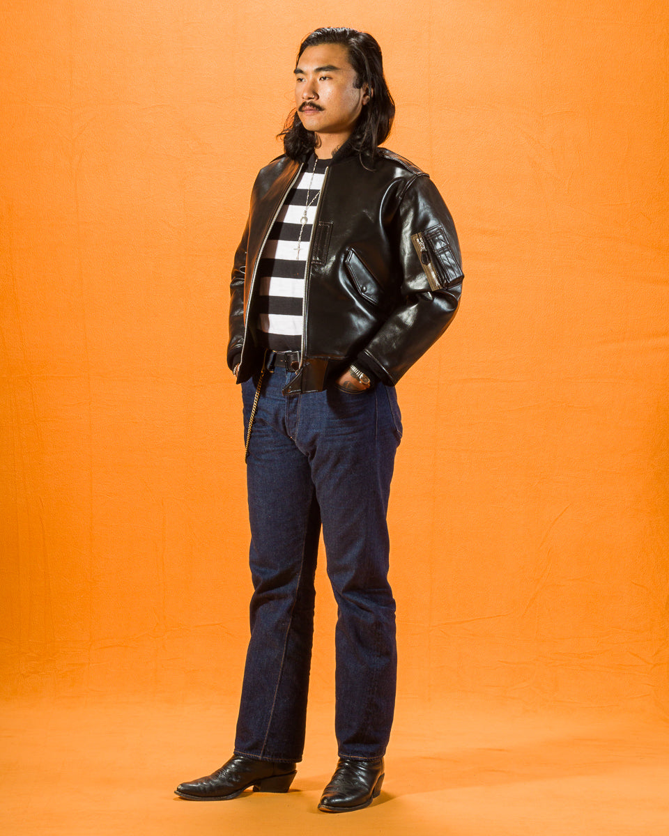 PHERROW’S JACKET;FLYING LIGHT TYPE L-2 Vintage Horse Light Type L-2 - Black – Standard & Strange
