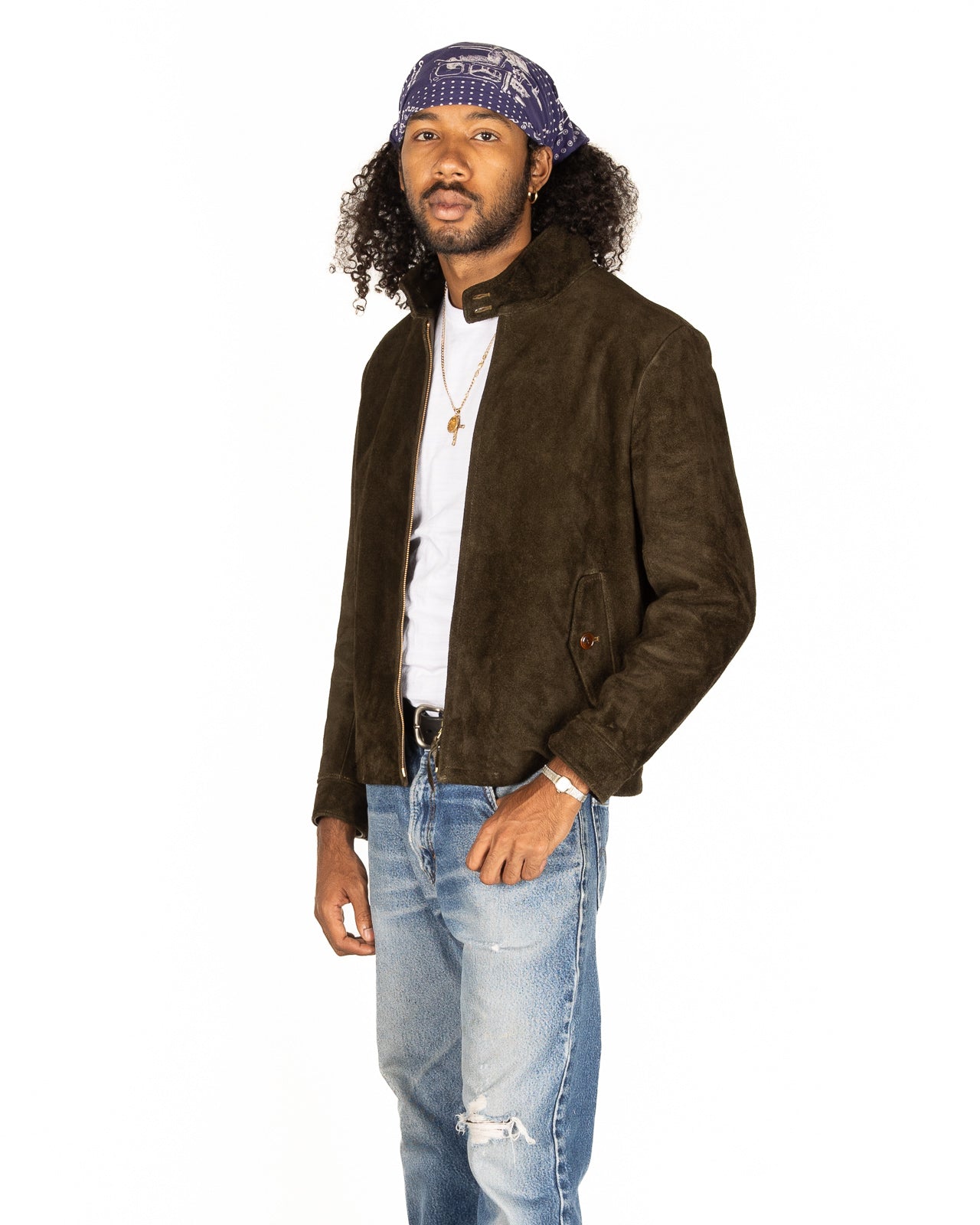 トップス eurokenvy Knit Suede Rider's Jacket eurokenvy Knit Suede Rider's Jacket