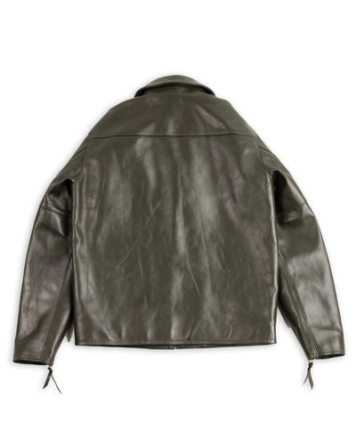 Y'2 Leather Lightweight Vintage Horsehide Single Riders Jacket (PR-65) - Olive - Standard & Strange