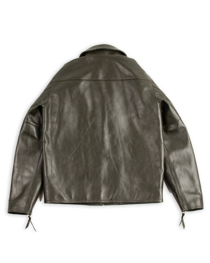Y'2 Leather Lightweight Vintage Horsehide Single Riders Jacket (PR-65) - Olive - Standard & Strange