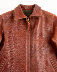 Y'2 Leather Bull Hide 3.0mm Sports Jacket - 25th Anniversary Limited - Red Brown (BR-45-25SP) - Standard & Strange