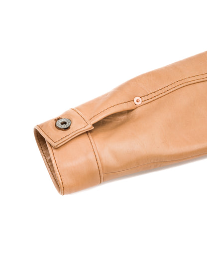 Y'2 Leather Kakishibu Persimmon Tanned Horsehide Type Jacket (KB-140-T) - Standard & Strange