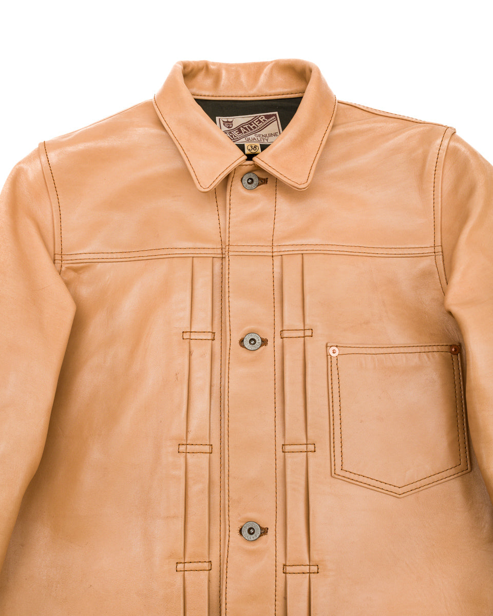 Y'2 Leather Kakishibu Persimmon Tanned Horsehide Type Jacket (KB-140-T) - Standard & Strange